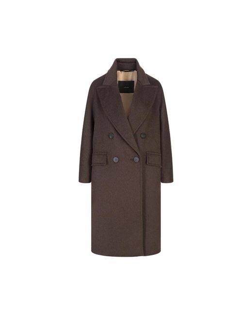 Max Mara Brown Double-Breasted Coats