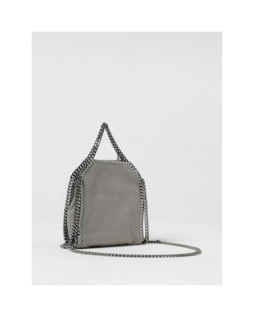 Stella McCartney Gray Mini Tote Chain Detail Tasche