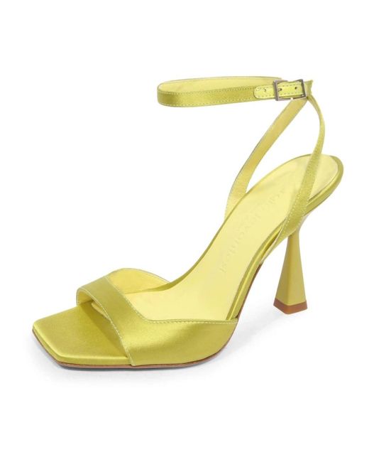 Sergio Levantesi Yellow High Heel Sandals