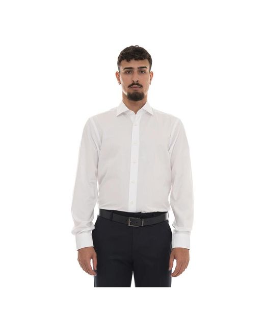 Boss White Formal Shirts for men