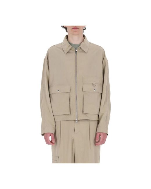 Maison Kitsuné Jassen ,Zip Jacket in het Natural voor heren