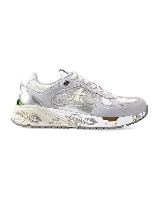 Premiata Mase Pelle E Camoscio in White für Herren