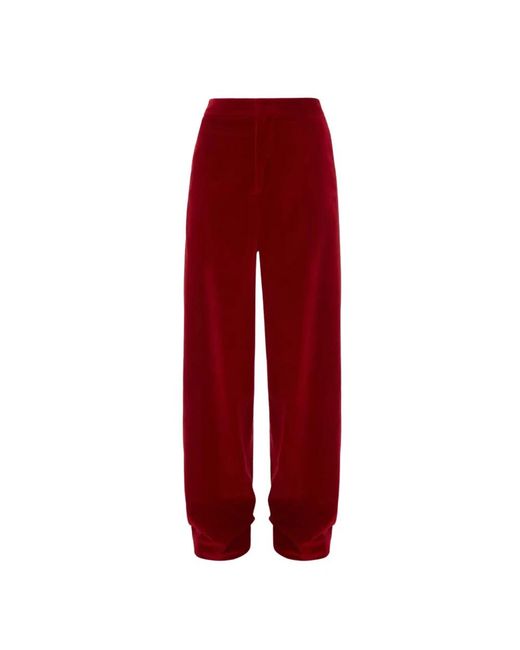 J.W. Anderson Red Straight Trousers