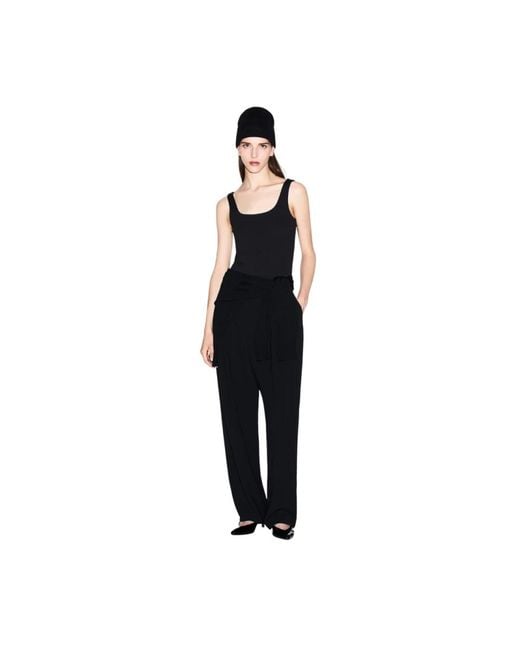 ARMANI EXCHANGE Black Stretch-Body Mit Logo