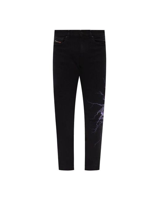 DIESEL D-amny distressed jeans in Black für Herren