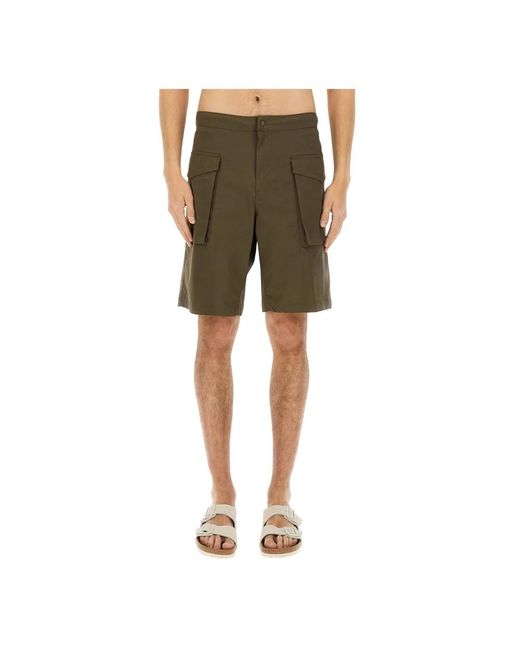 Aspesi Green Casual Shorts for men
