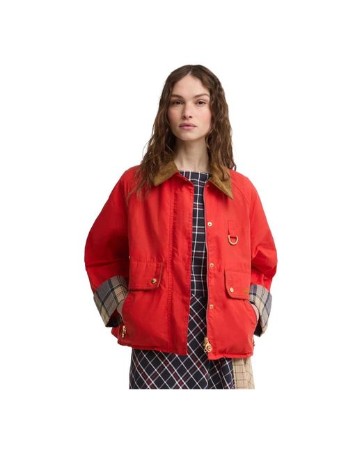 Light Jackets di Barbour in Red