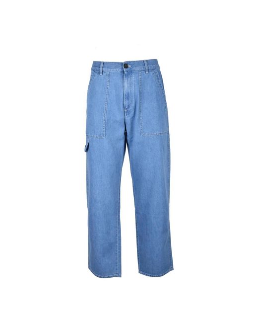 Philippe Model Blue Straight Fit Jeans for men