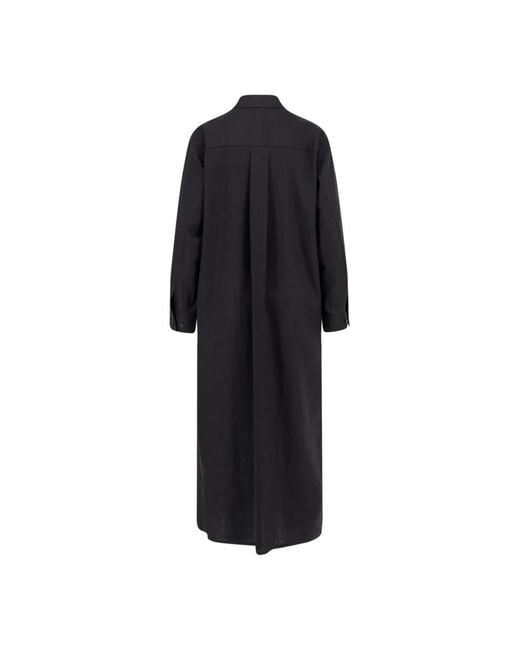 Hevò Black Shirt Dresses