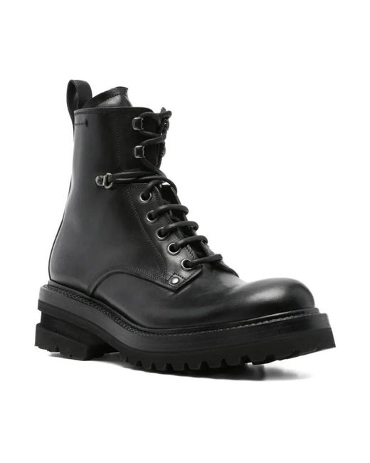 Premiata Black Lace-Up Boots for men
