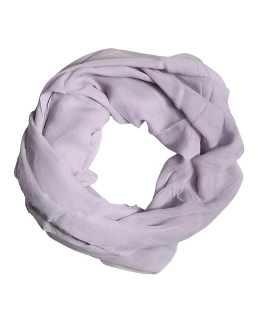 Dolce & Gabbana Purple Silk Scarves