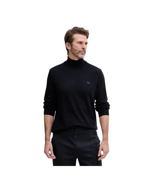 Turtlenecks Lacoste de hombre de color Black