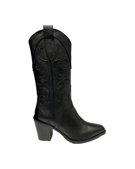 Cowboy Boots di Bervicato in Black