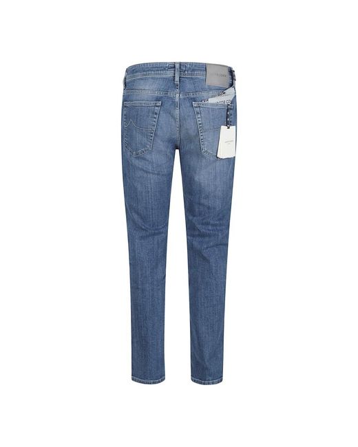 Jacob Cohen Blue Cropped Jeans for men