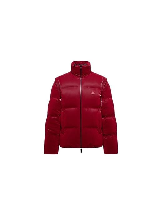 Moncler Red Moncler Throttle Reversible 2-In- Down Jacket for men