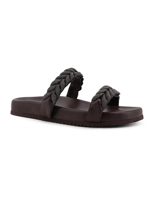 Brunello Cucinelli Brown Sliders