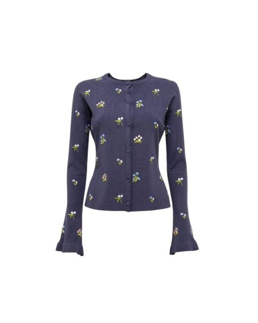 Blugirl Blumarine Blue Long Sleeve T-Shirts
