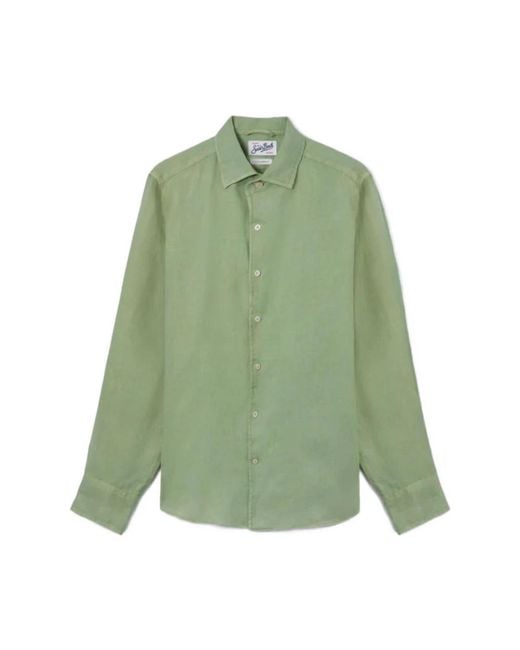 Mc2 Saint Barth Green Casual Shirts for men