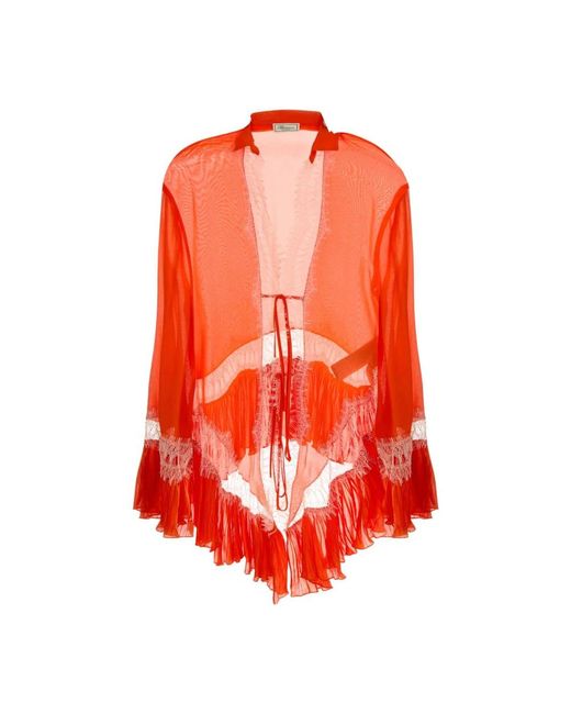 Blumarine Orange Kimonos