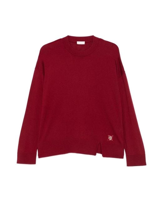 Round-Neck Knitwear di Liu Jo in Red