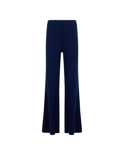 Alberta Ferretti Blue Wide Trousers
