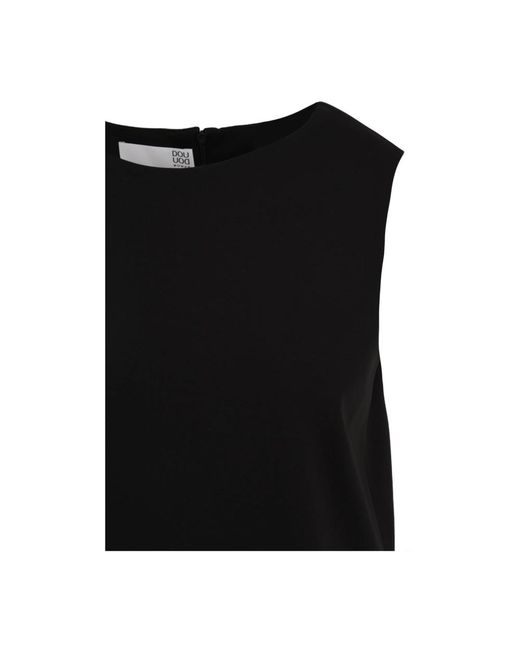 Douuod Woman Black Short Dresses