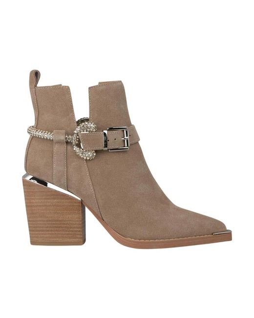 Alma En Pena. Brown Cowboy & Biker Boots