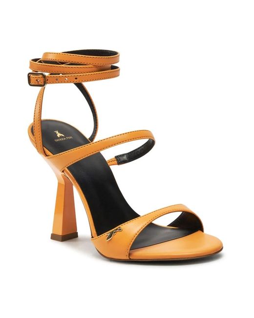 Patrizia Pepe Brown High Heel Sandals