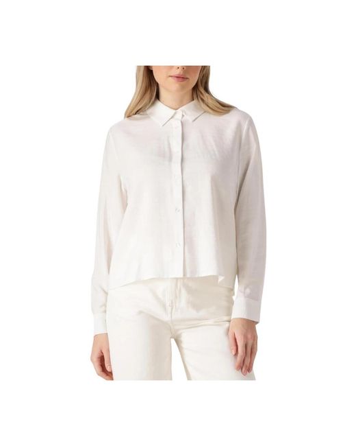 Modström Overhemden ,Wit ,Veelzijdige Stijlvolle Blouse Voor Vrouwen in het White