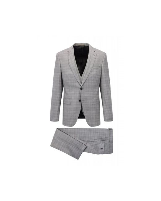Single Breasted Suits HUGO de hombre de color Gray