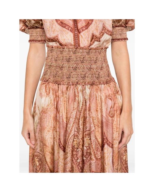 Zimmermann Brown Midi Skirts
