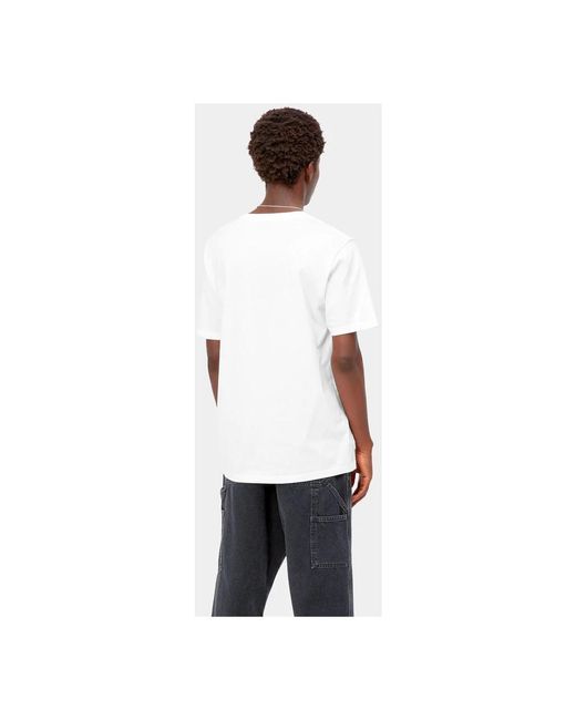 Carhartt Taschen t-shirt, 100% baumwolle, regular fit in White für Herren