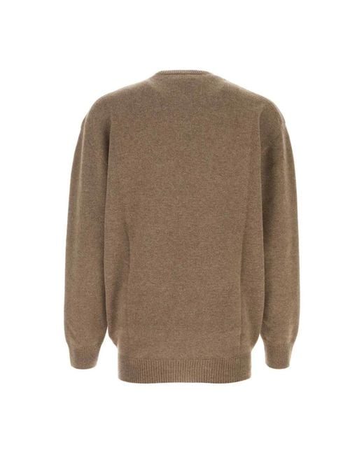 Jil Sander Brown Round-Neck Knitwear for men