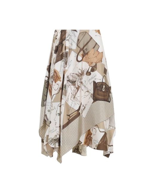 Midi Skirts Ralph Lauren en coloris Natural