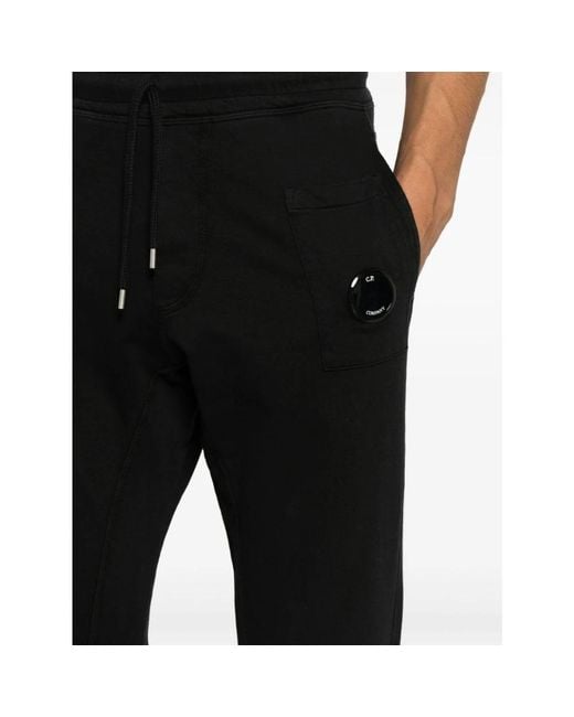C P Company Black Sweatpants for men