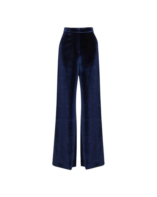 Self-Portrait Blue Wide Trousers