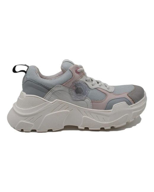 MOA Gray Bassa bianca grigio rosa sneakers