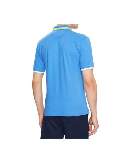 La Martina Blue Polo Shirts for men