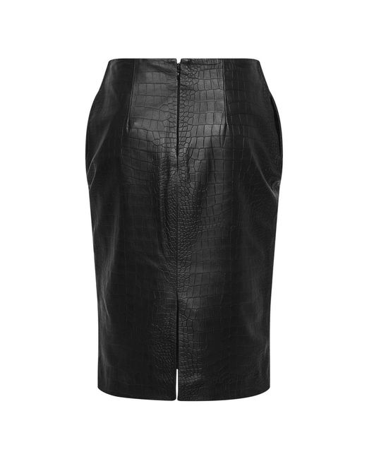 Alex Perry Black Leather Skirts