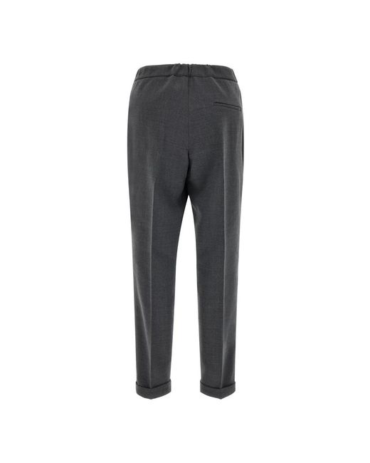 Alberto Biani Gray Cropped Trousers