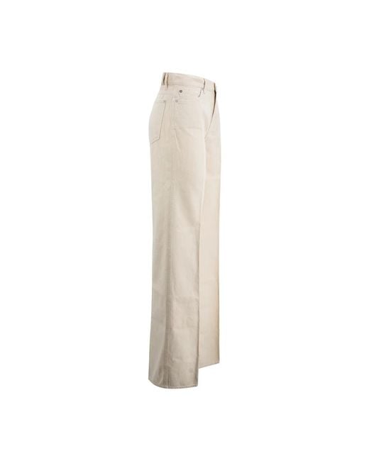 7 For All Mankind Natural Wide Trousers