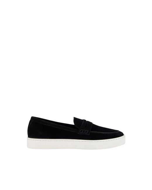 Manolo Blahnik Zwarte Suède Slip-On Loafers in het Black voor heren