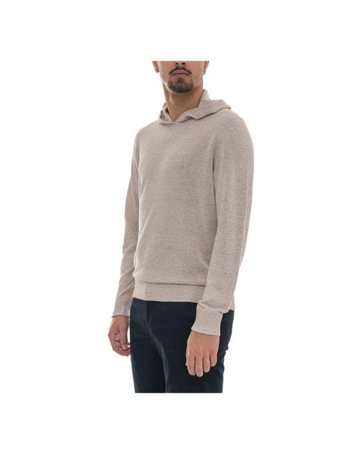 Gran Sasso Gray Hoodies for men