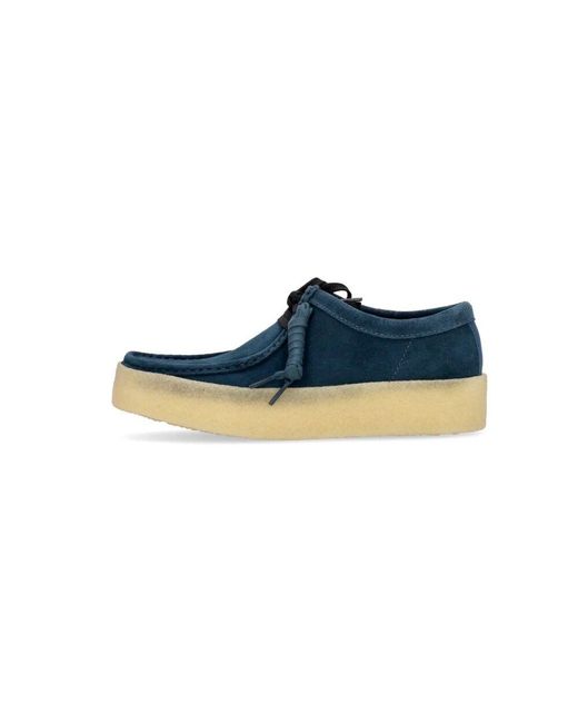 Clarks Blue Laced Shoes for men