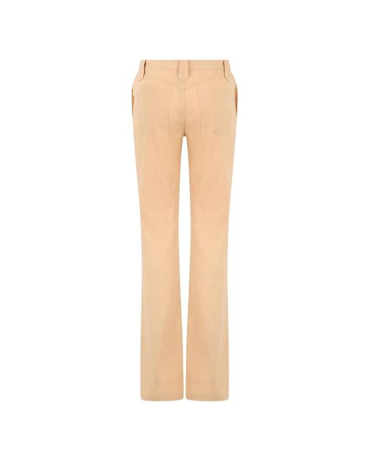 LES FILLES D'EVA Broek Met Split in het Natural