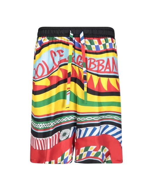 Dolce & Gabbana Multicolor Casual Shorts for men