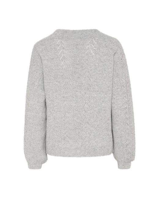Cream Gray Cardigans