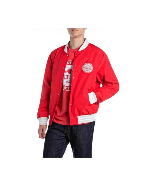 Bomber Jackets Replay de hombre de color Red