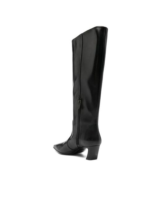 Stuart Weitzman Black Schwarze Damen Stiefeletten