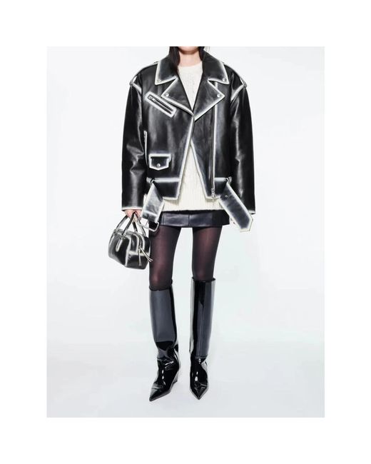 Stand Studio Black Leather Jackets